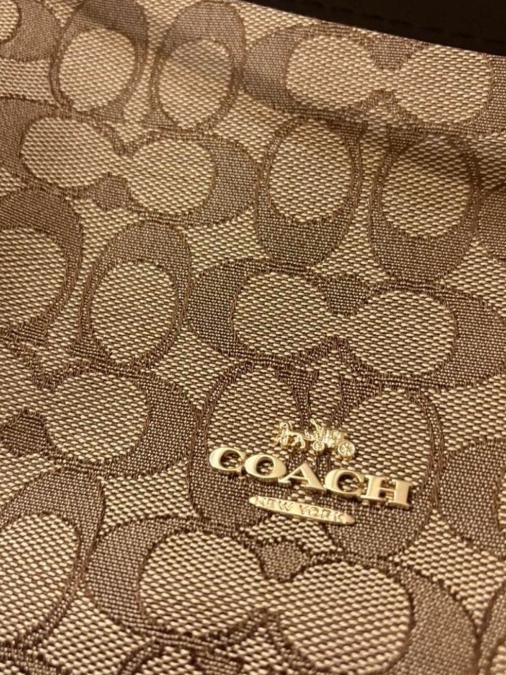 Coach Brown Signature Canvas Crossbody with Dark Leather Trim - Picture 13 of 16